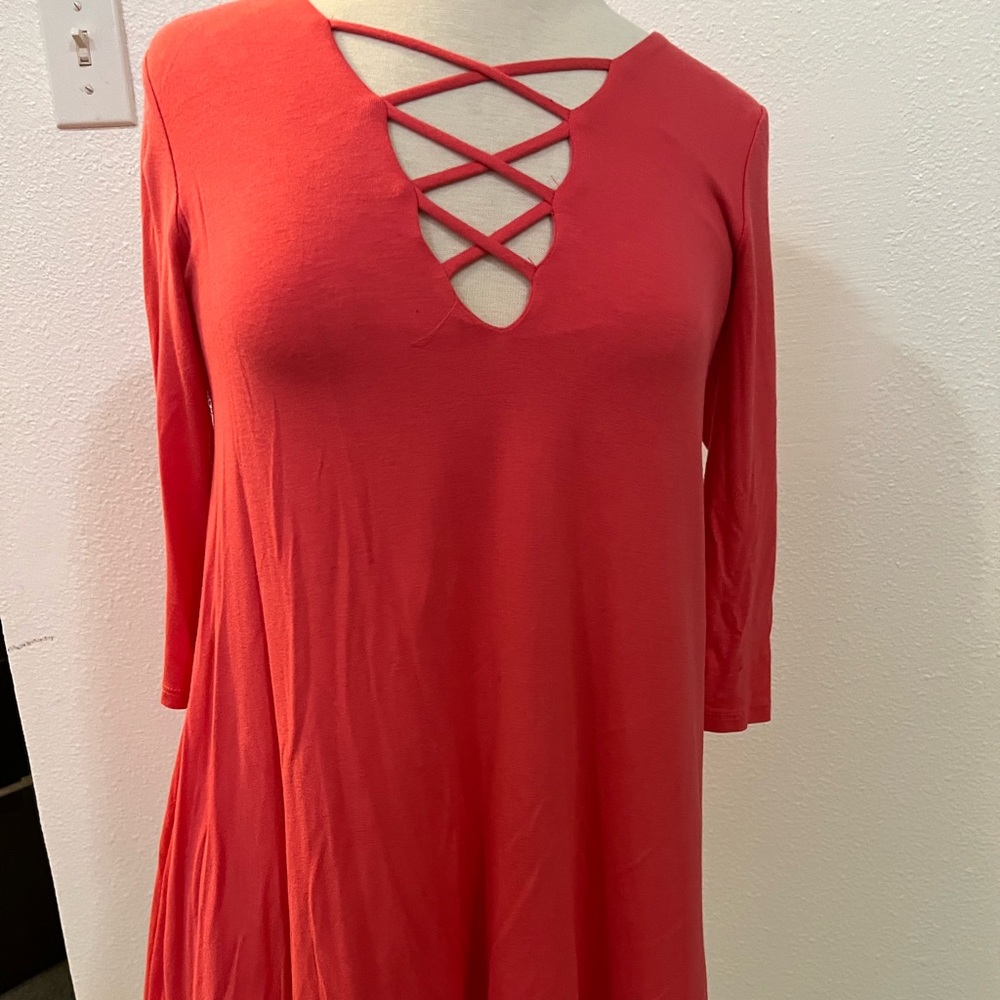 bright pink dress